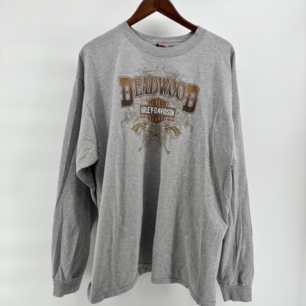 Harley-Davidson Deadwood South Dakota Wild Bill Graphic Long Sleeve Shirt XL